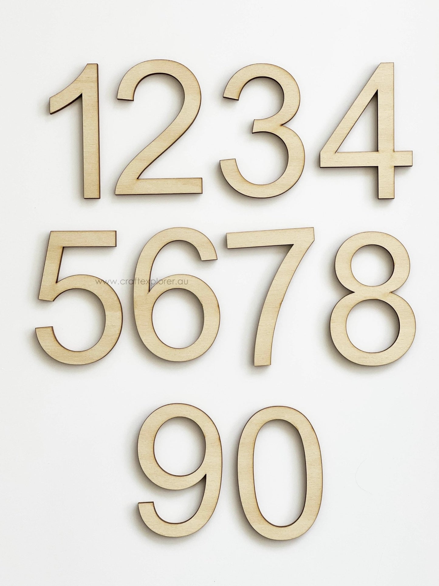 Laser Cut Wooden Letters & Numbers (4mm Thick) - Craft Explorer