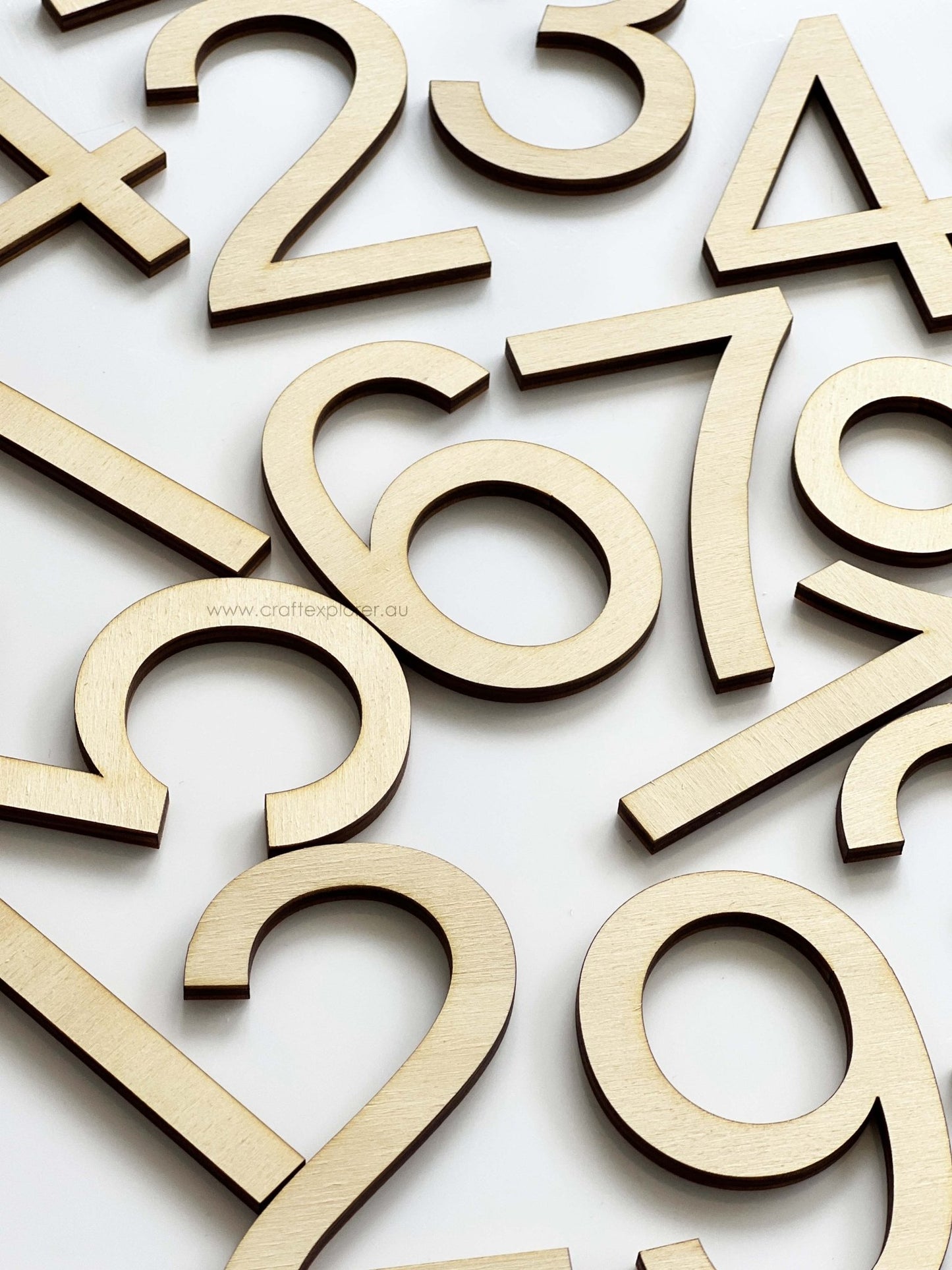 Laser Cut Wooden Letters & Numbers (4mm Thick) - Craft Explorer