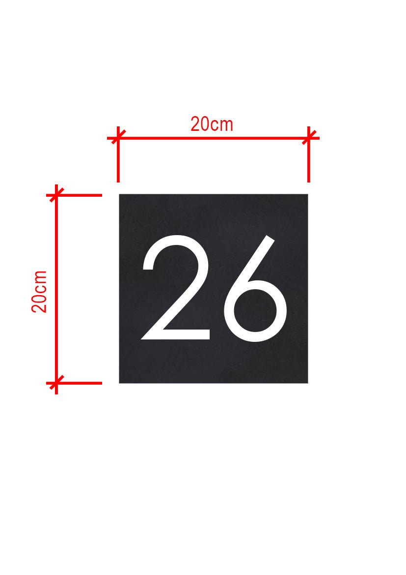 Personalised Address Number Sign - Craft Explorer