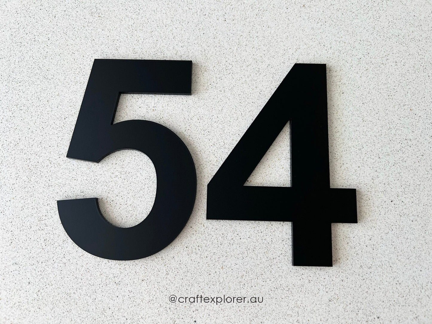 Personalised Luxury House Number (3mm thick) - Craft Explorer