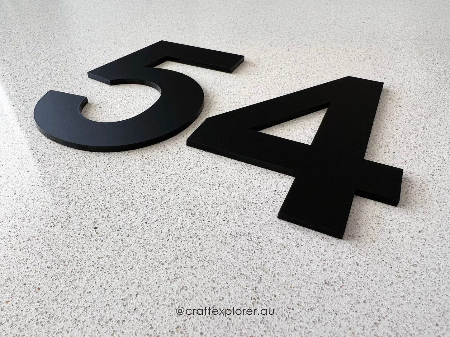 Personalised Luxury House Number (3mm thick) - Craft Explorer