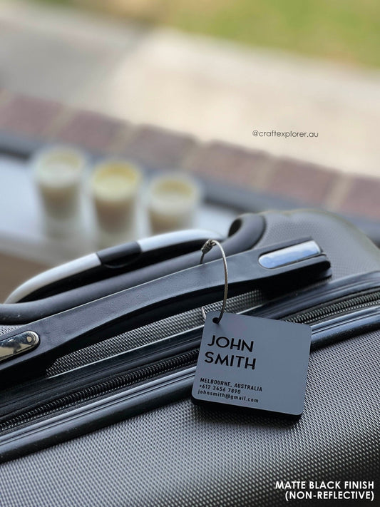 Personalised Travel Luggage Tags (6mm Thick) - Craft Explorer