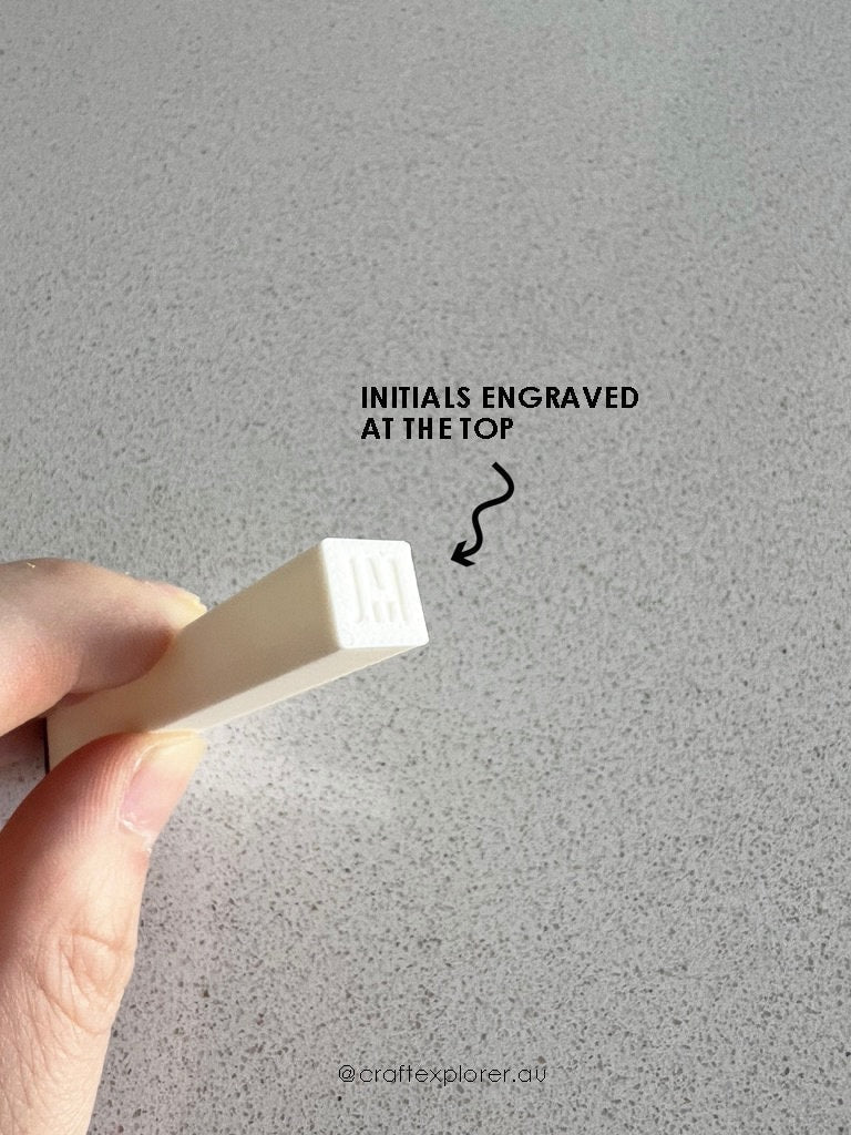 Pottery Initials Stamp (10mm by 10mm) - Craft Explorer