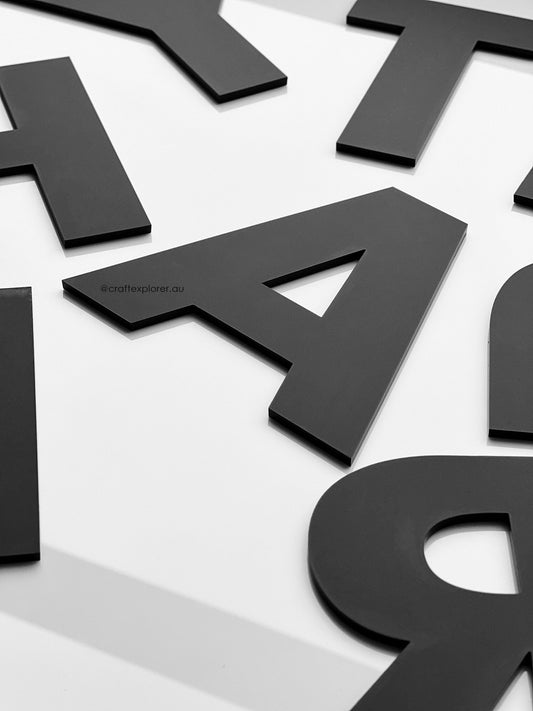 Premium Acrylic Letters & Numbers (3mm Thick) - Craft Explorer
