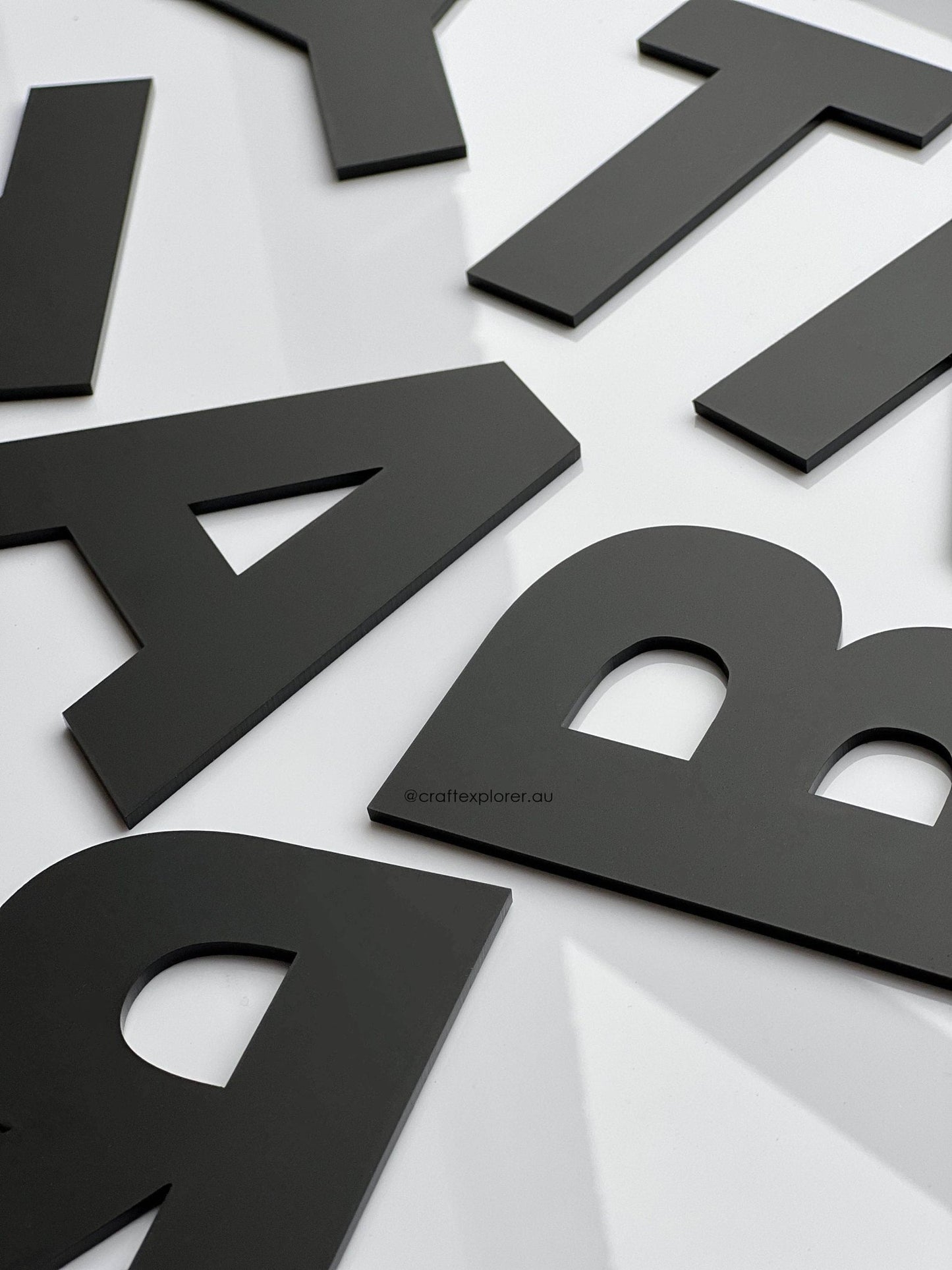 Premium Acrylic Letters & Numbers (3mm Thick) - Craft Explorer
