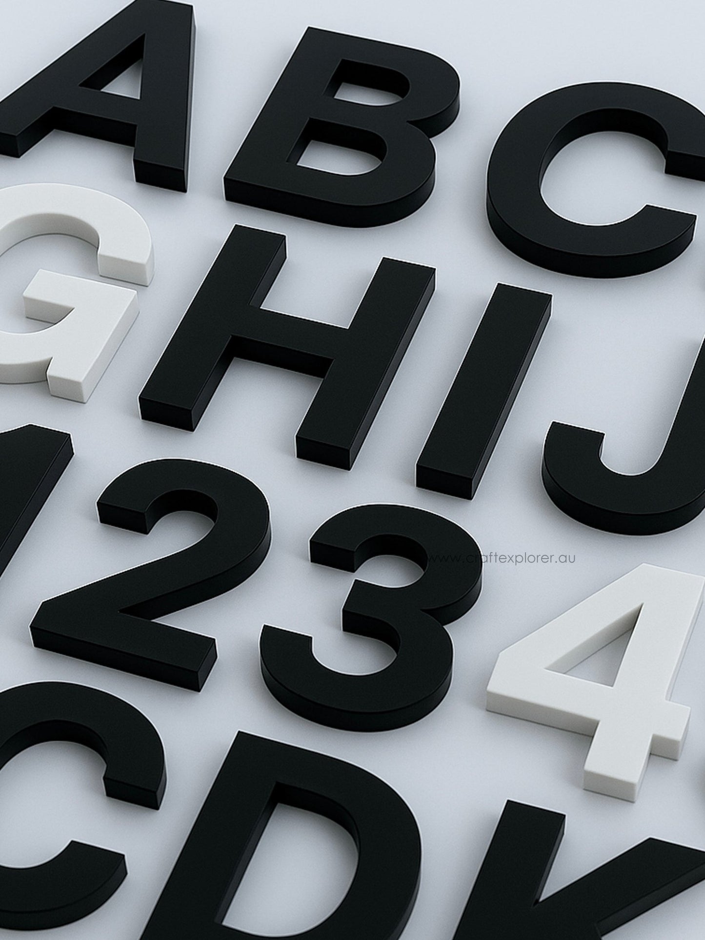 Premium Acrylic Letters & Numbers (6mm Thick) - Craft Explorer