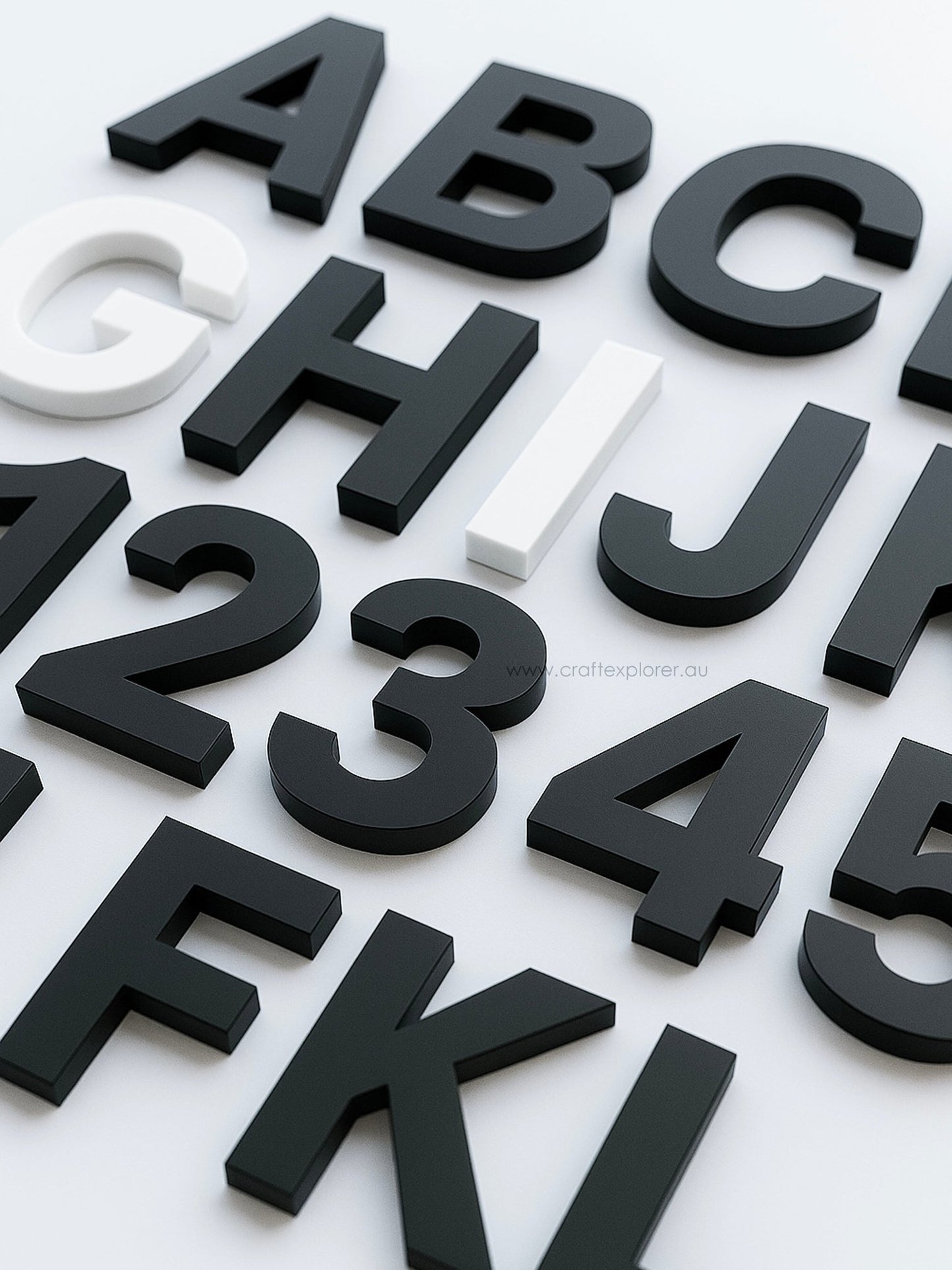 Premium Acrylic Letters & Numbers (6mm Thick) - Craft Explorer