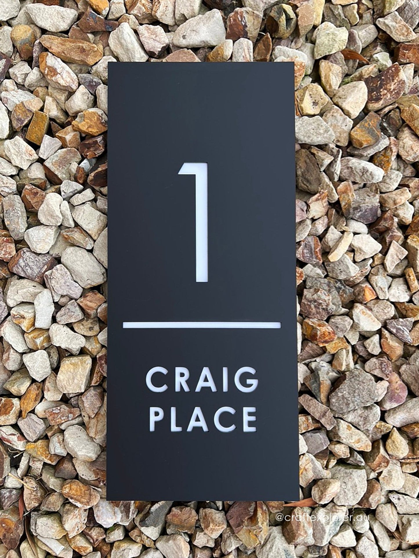 Premium Personalised House Sign | Double Layers | 6mm thick - Craft Explorer
