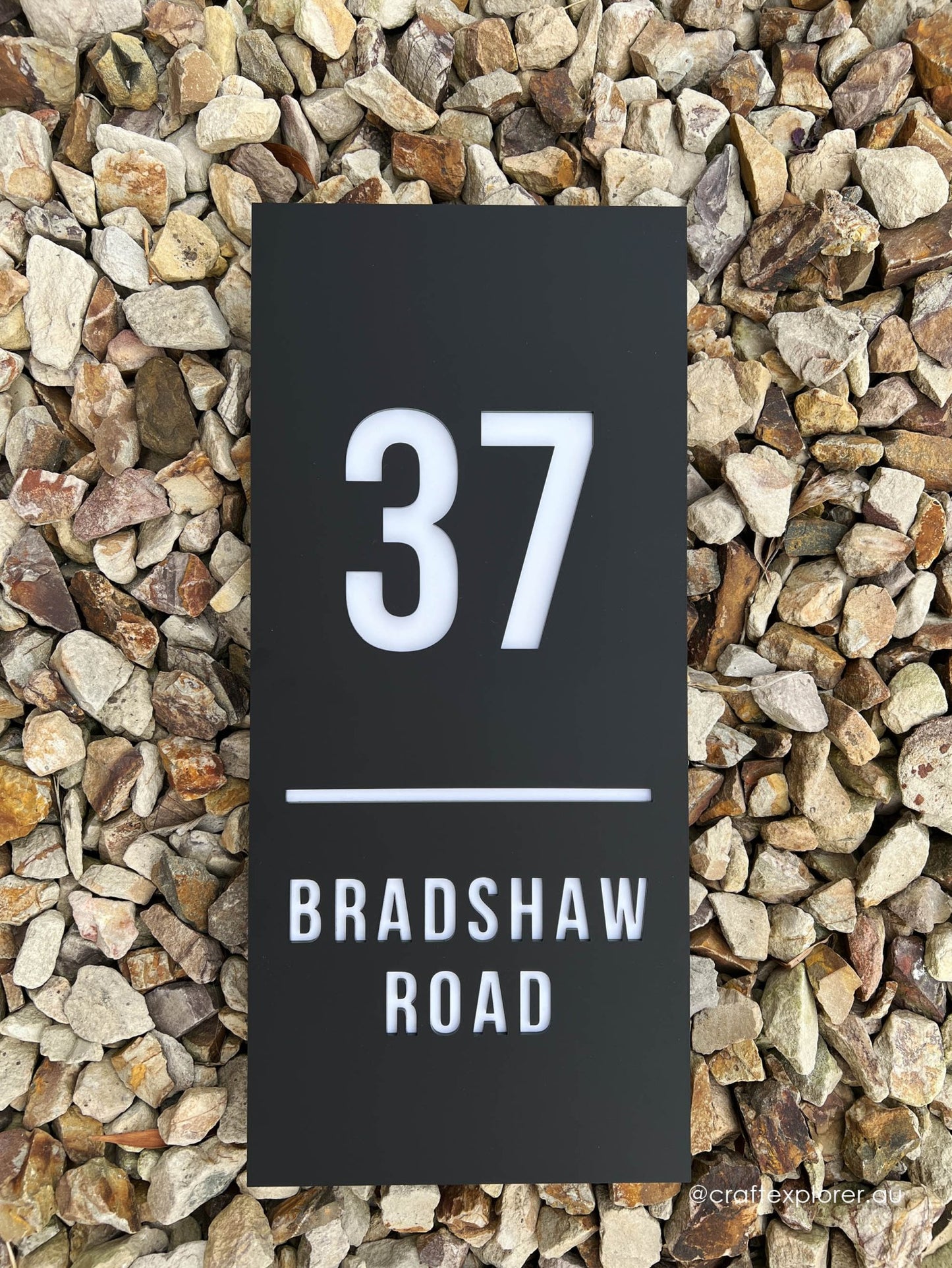 Premium Personalised House Sign | Double Layers | 6mm thick - Craft Explorer