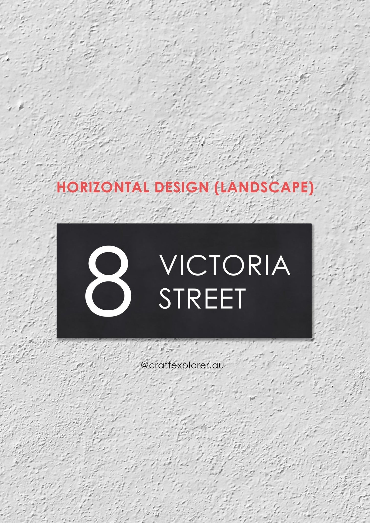 Premium Personalised House Sign | Double Layers | 6mm thick - Craft Explorer
