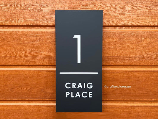 Premium Personalised House Sign | Double Layers | 6mm thick - Craft Explorer