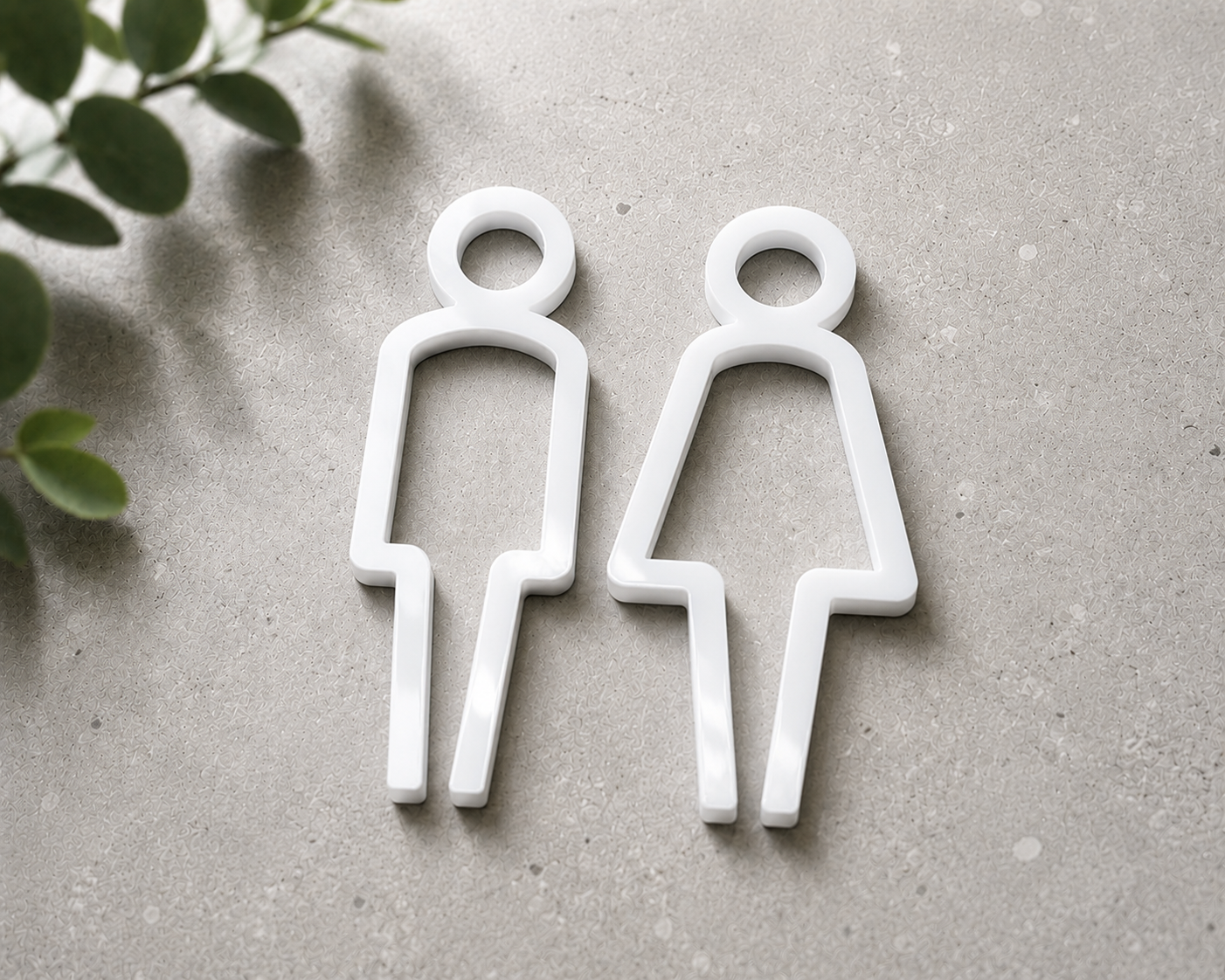 Modern WC Sign (Acrylic)