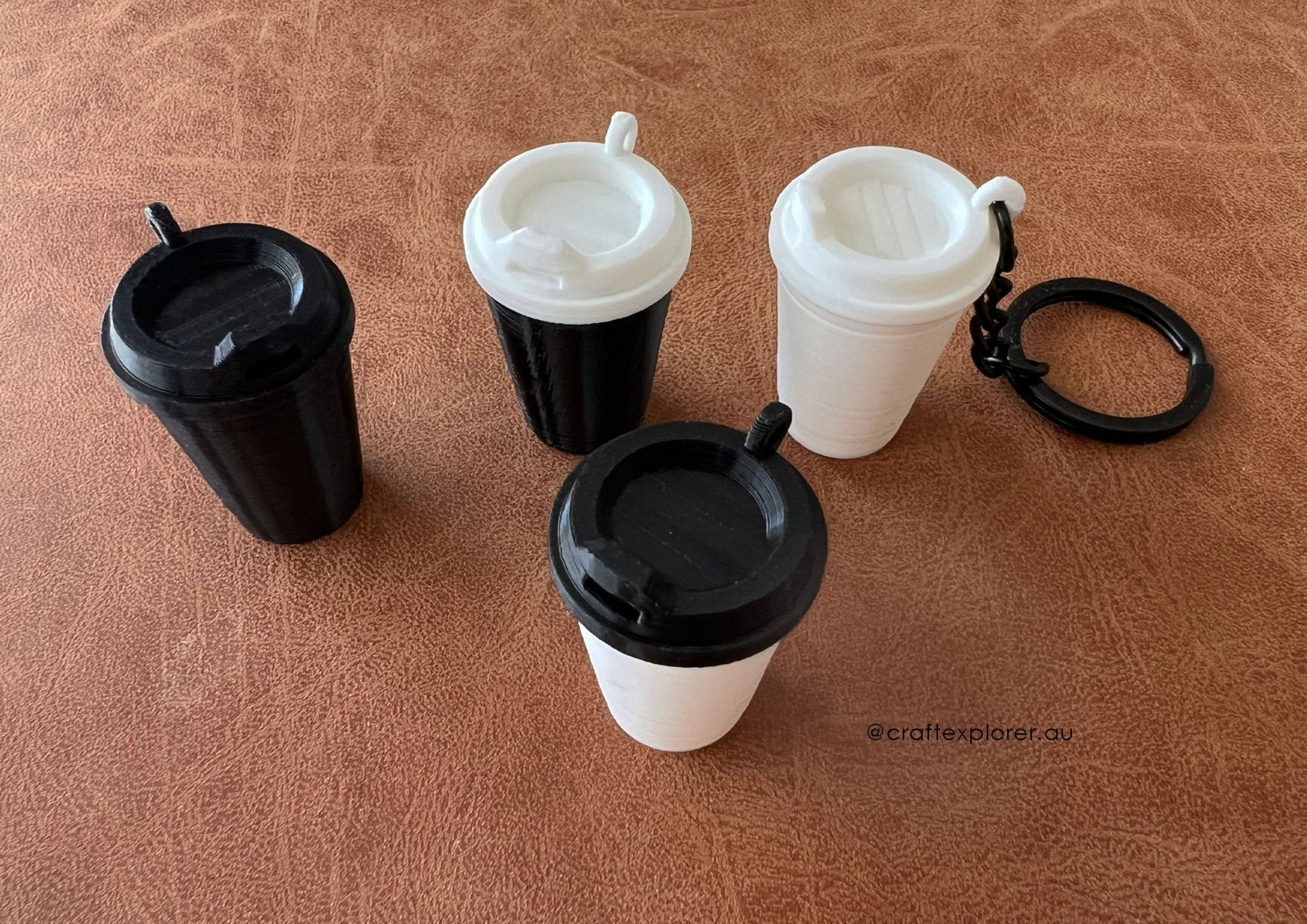 Mini Coffee Cup Keychains - Craft Explorer