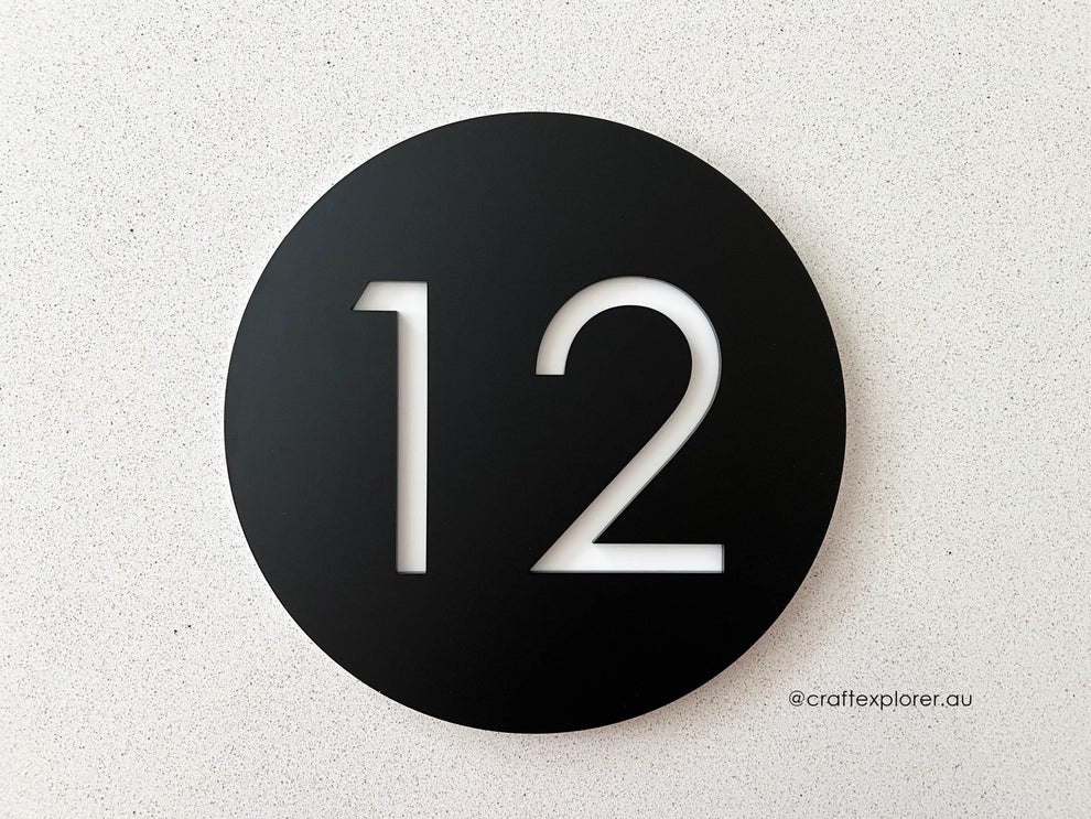 Personalised Address Number Sign – Craft Explorer