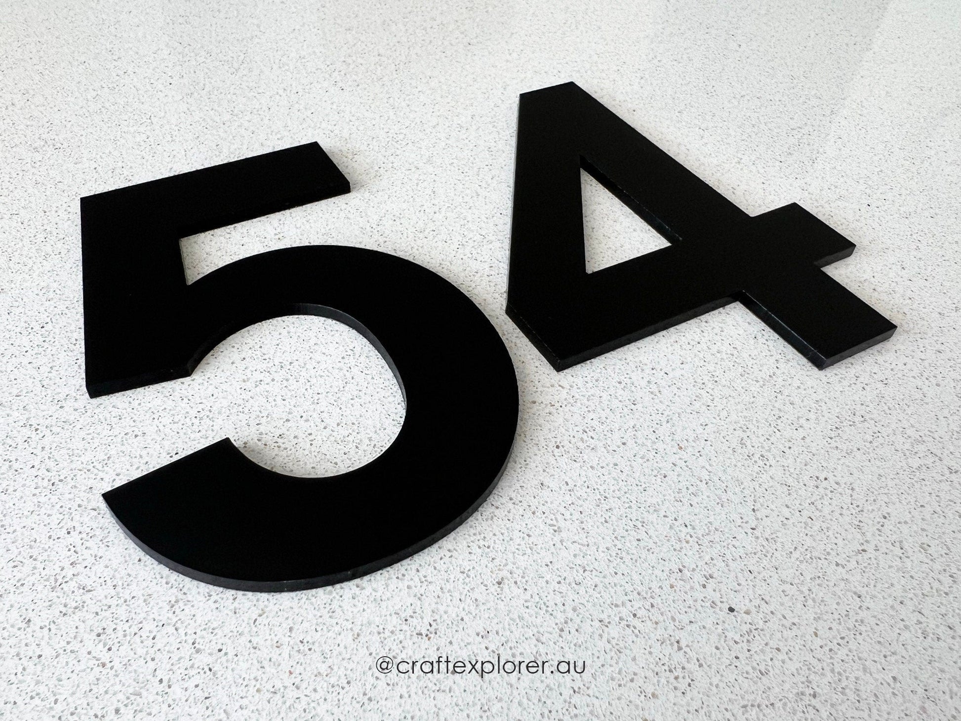 Personalised Luxury House Number (3mm thick) - Craft Explorer