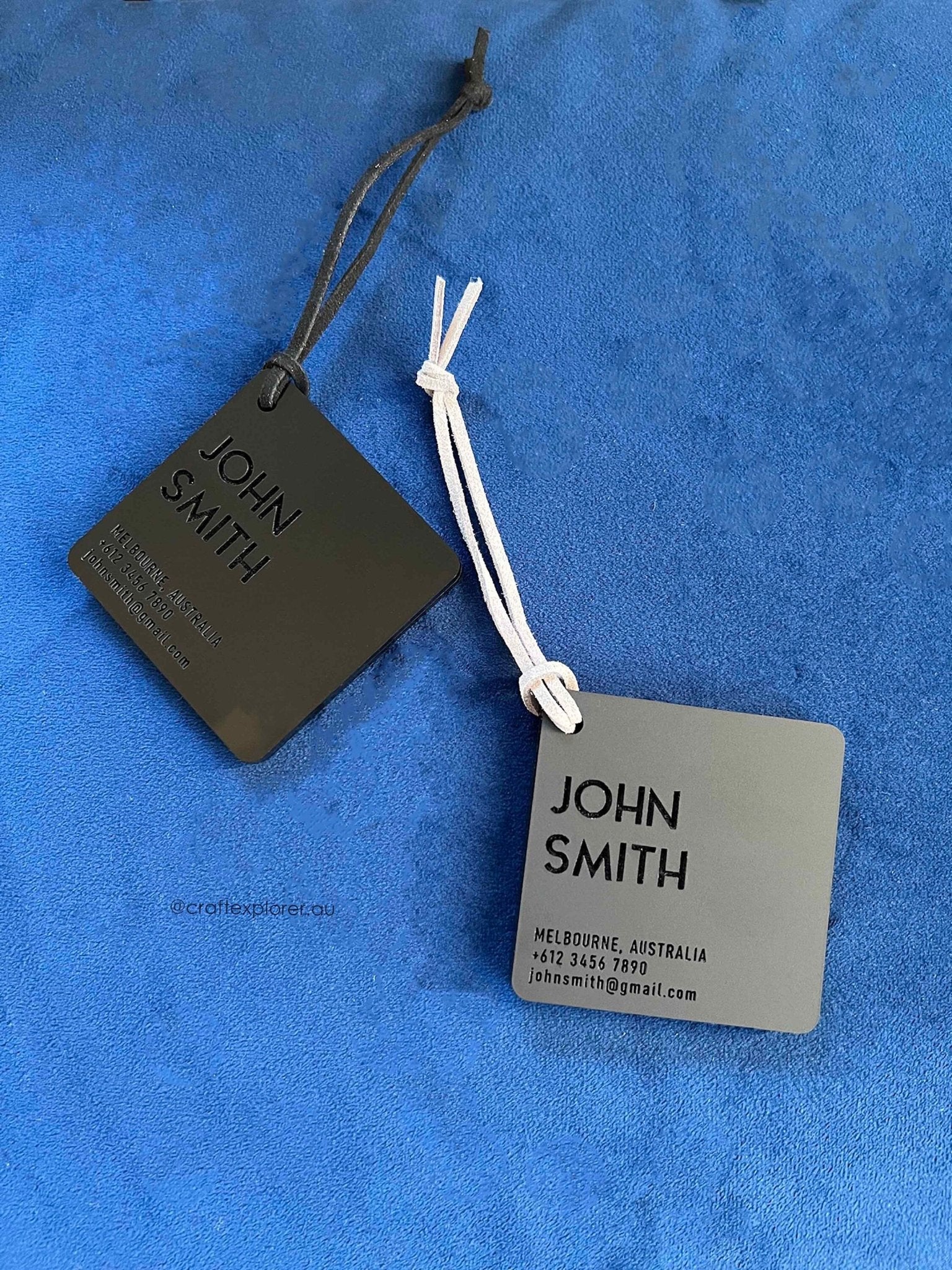 Personalised Travel Luggage Tags (6mm Thick) - Craft Explorer