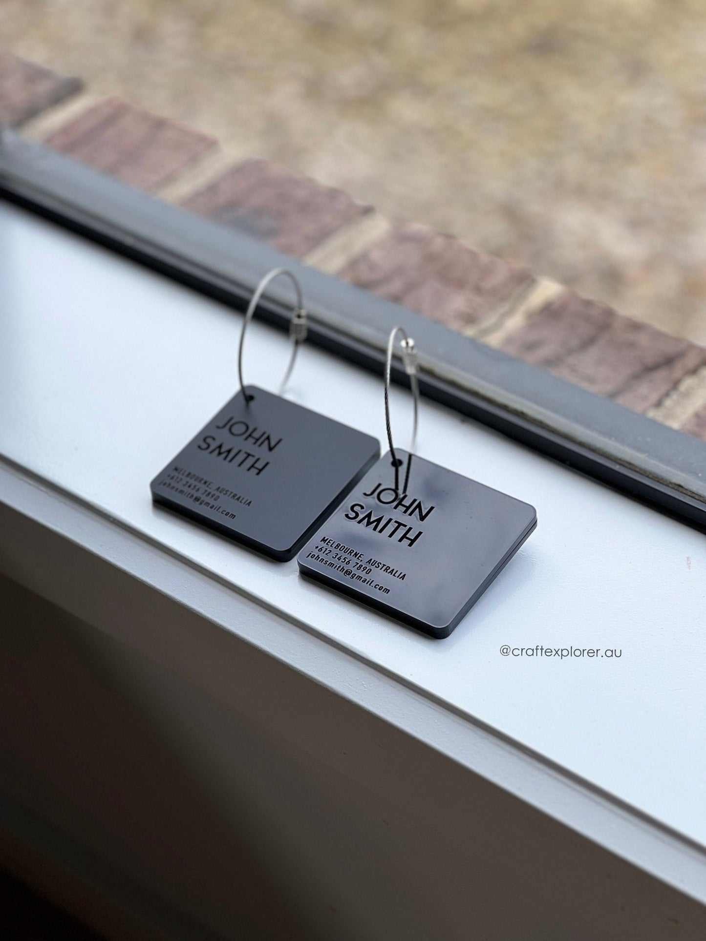 Personalised Travel Luggage Tags (6mm Thick) - Craft Explorer
