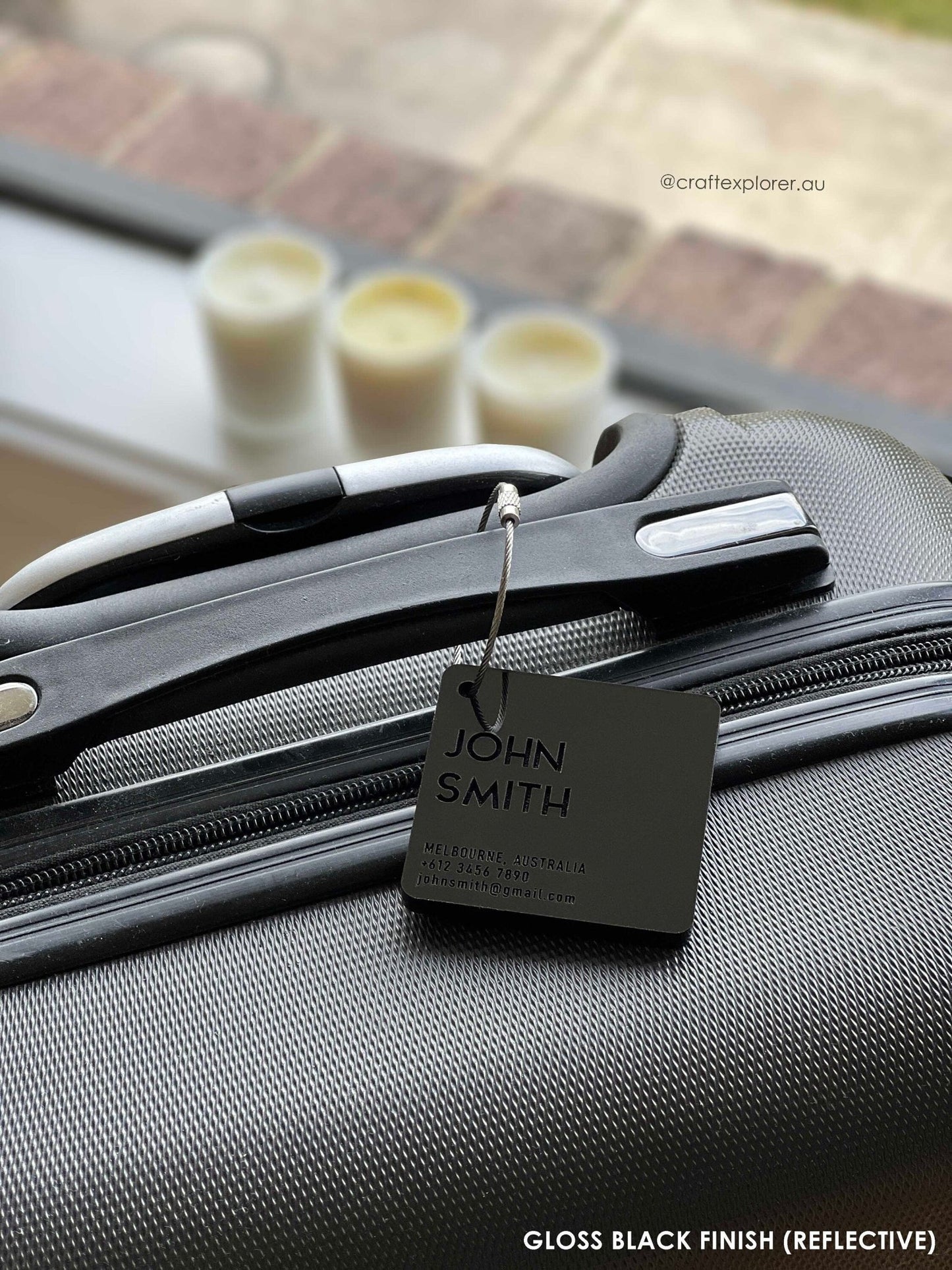 Personalised Travel Luggage Tags (6mm Thick) - Craft Explorer