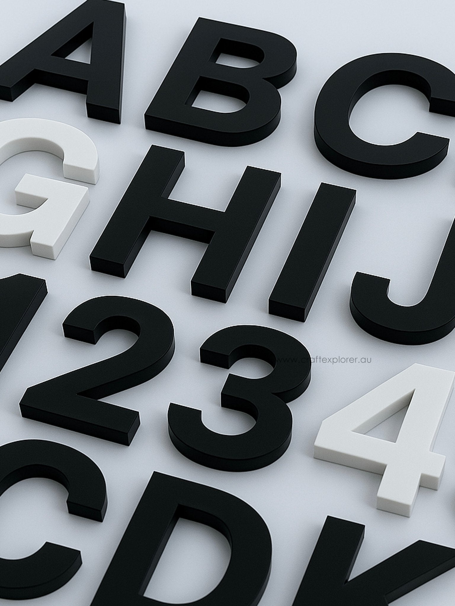 Premium Acrylic Letters & Numbers (6mm Thick) - Craft Explorer